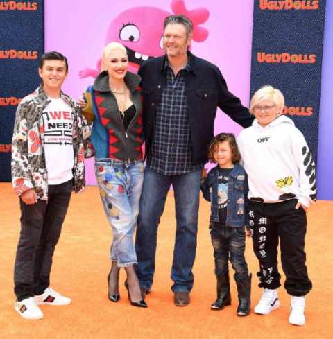 Blake Shelton and Gwen Stefani together